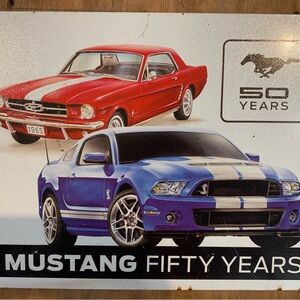 Mustang Fifty Years Metal Sign